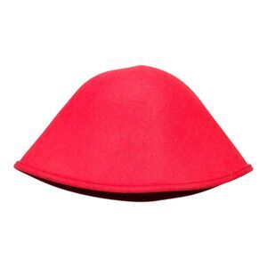Toucan Collection Six Way Hat Red Cloche Wool Felt Classic Made in USA